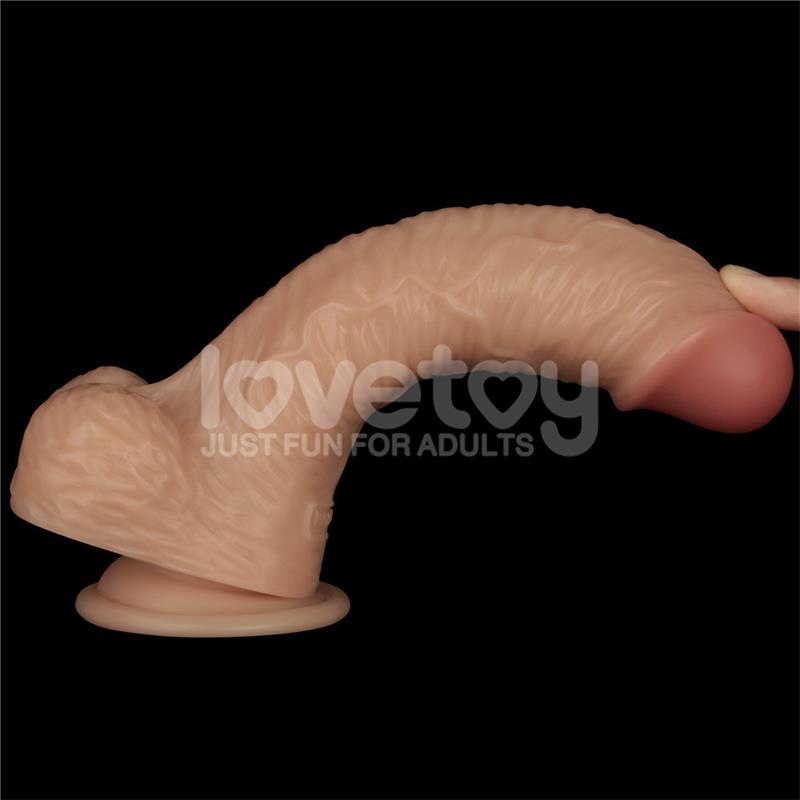 LOVETOY - STRAP ON WITH VIBRATING DILDO 8.5