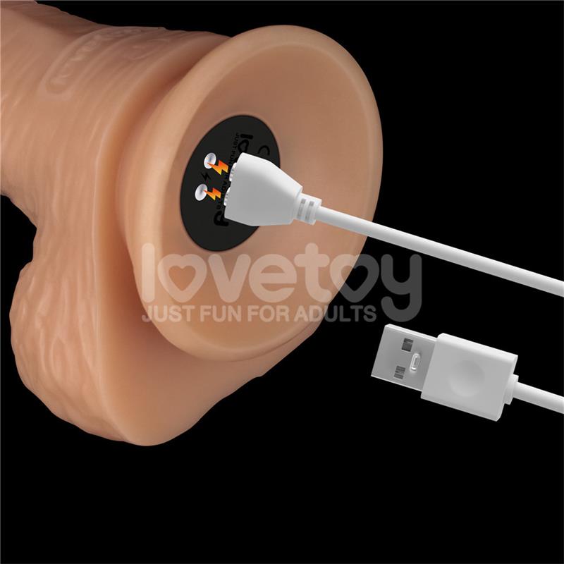 LOVETOY - STRAP ON WITH VIBRATING DILDO 8.5