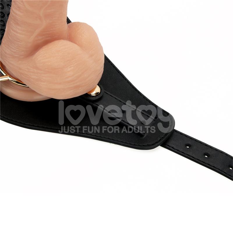 LOVETOY - STRAP ON WITH VIBRATING DILDO 8
