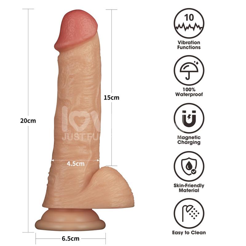 LOVETOY - STRAP ON WITH VIBRATING DILDO 8