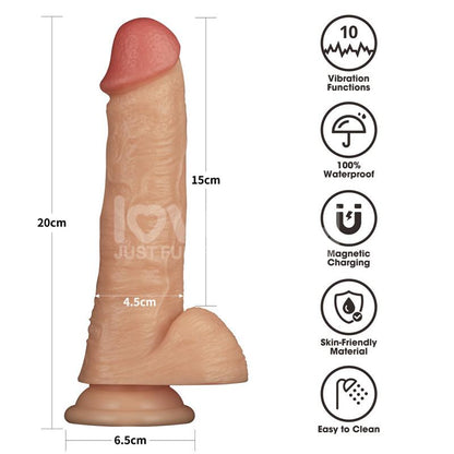 LOVETOY - STRAP ON WITH VIBRATING DILDO 8