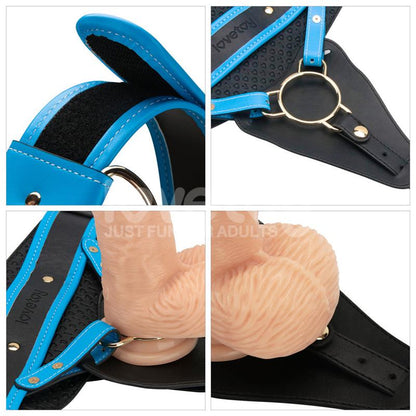 LOVETOY - STRAP ON WITH VIBRATING DILDO 9.5