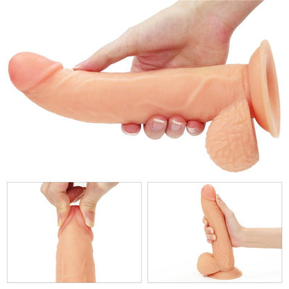 LOVETOY - STRAP-ON WITH VIBRATING DILDO AND REMOTE CONTROL 8.5