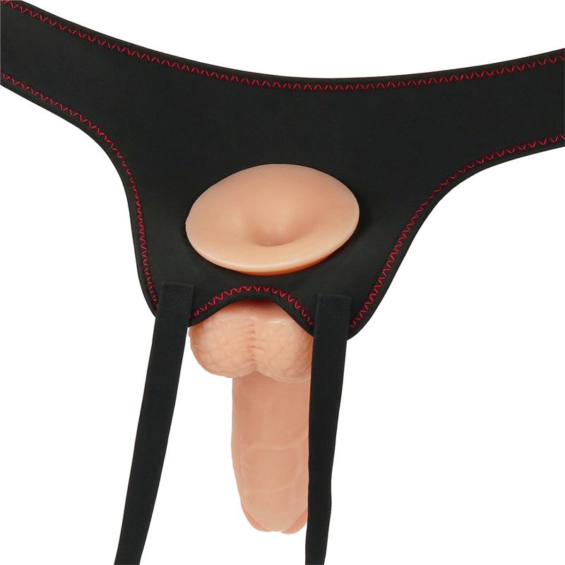 LOVETOY - STRAP-ON WITH VIBRATING DILDO AND REMOTE CONTROL 8.5