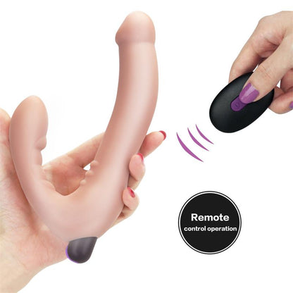 LOVETOY - STRAPLESS  DOBLE DILDO SILICONE USB