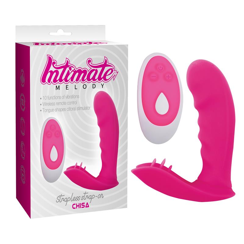 CHISA - STRAPLESS STRAP ON STIMULATOR WITH REMOTE
