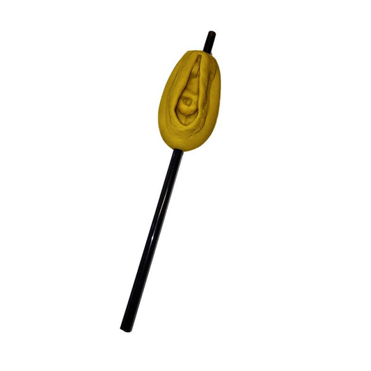 DIVERTY SEX - STRAW WITH VAGINA-SHAPED ORNAMENT