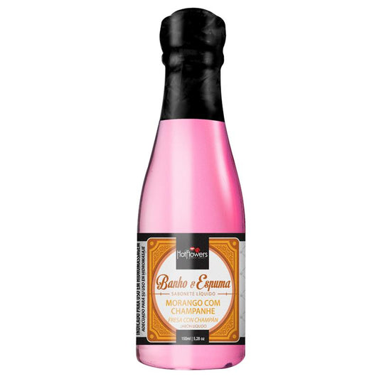 HOT FLOWERS - STRAWBERRY BATH FOAM WITH CHAMPAGNE  150 ML