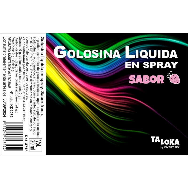 TALOKA - STRAWBERRY FLAVORED LIQUID CANDY SPRAY 20 ML