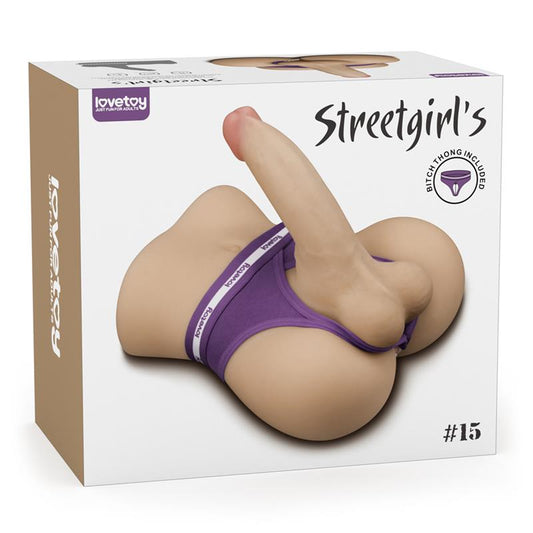 LOVETOY - STREETGIRLS 15 MASTURBADOR WITH BENDABLE DILDO