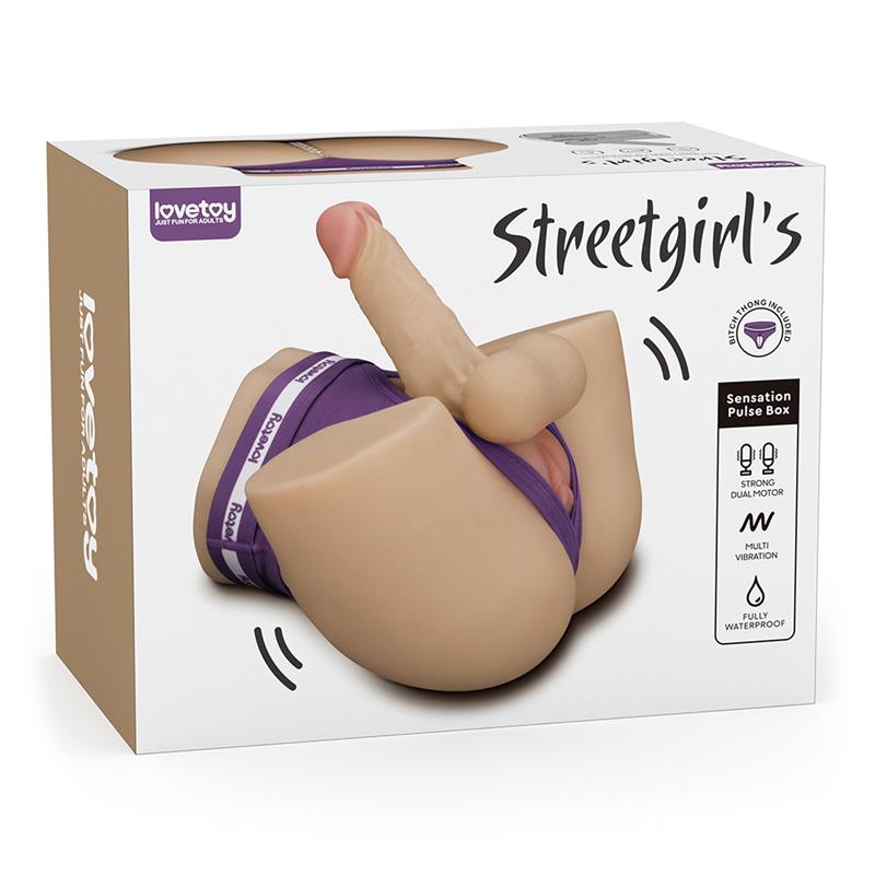 LOVETOY - MASTURBATEUR STREETGIRLS À DOUBLE MOTEUR AVEC SENSATION DE PULSATION