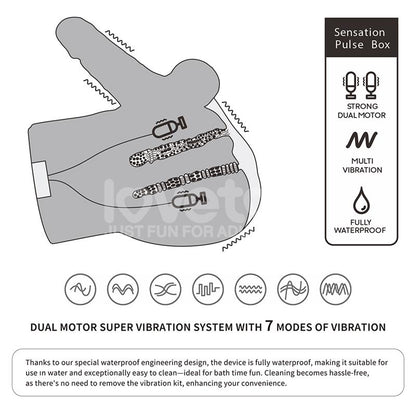 LOVETOY - STREETGIRLS MASTURBATOR DUAL MOTOR SENSATION PULSE