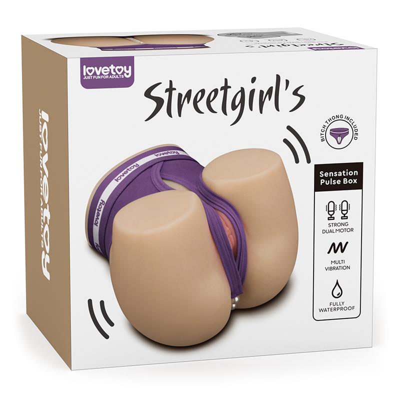 LOVETOY - STREETGIRLS MASTURBATOR WITH DUAL MOTOR SENSATION PULSE