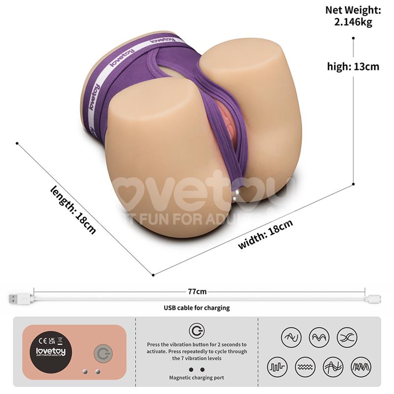 LOVETOY - STREETGIRLS MASTURBATOR WITH DUAL MOTOR SENSATION PULSE