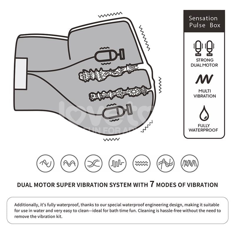 LOVETOY - STREETGIRLS MASTURBATOR WITH DUAL MOTOR SENSATION PULSE