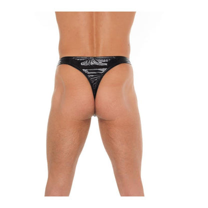AMORABLE - STRING BLACK SHINNY ONE SIZE