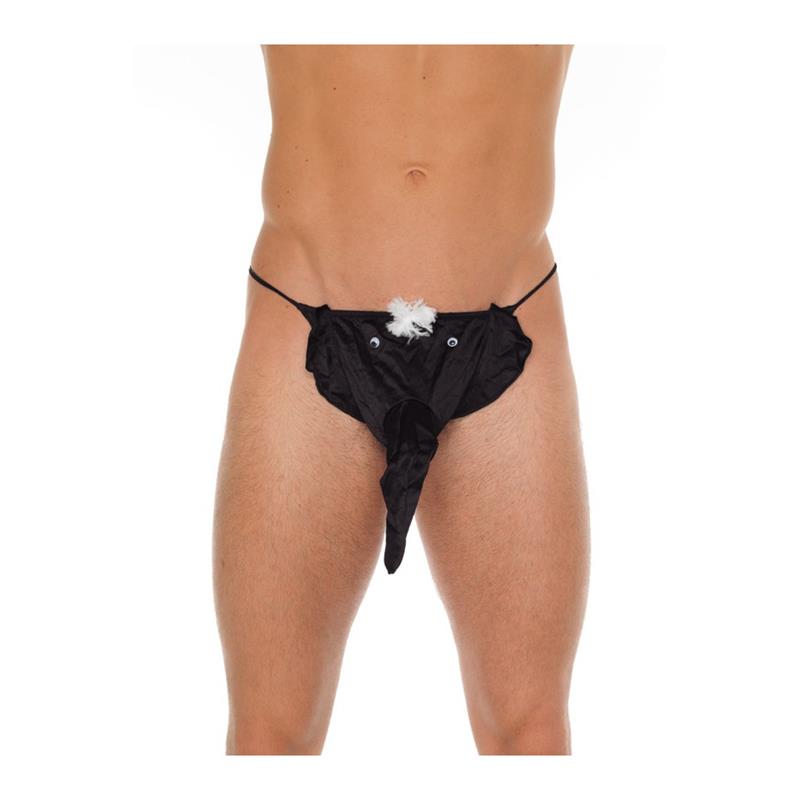 AMORABLE - STRING ELEFANT BLACK ONE SIZE