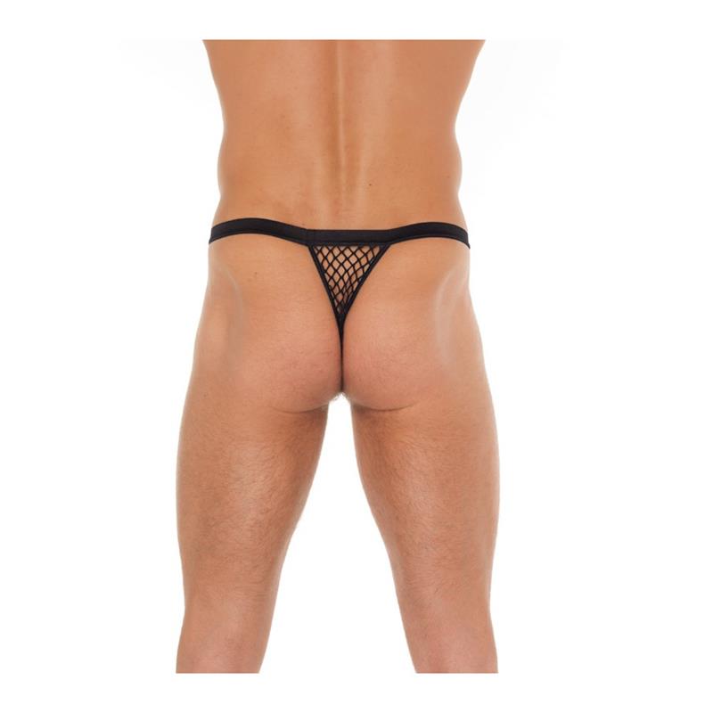 AMORABLE - STRING FISHNET BLACK ONE SIZE