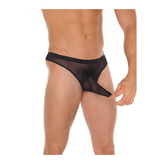 AMORABLE - STRING FISHNET BLACK ONE SIZE