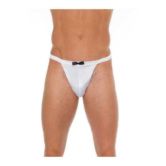 AMORABLE - TANGA BLANCO Y NEGRO TALLA ÚNICA