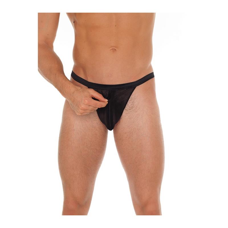 AMORABLE - STRING WITH ZIPPER BLACK ONE SIZE
