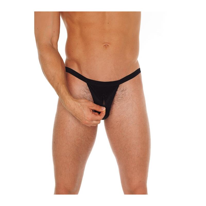 AMORABLE - STRING WITH ZIPPER BLACK ONE SIZE