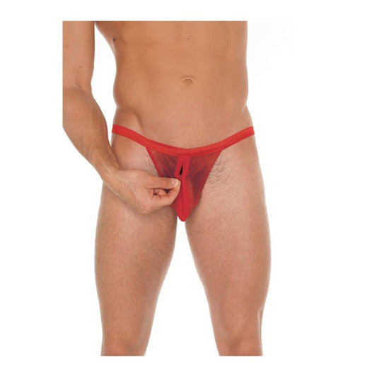 AMORABLE - STRING WITH ZIPPER RED ONE SIZE