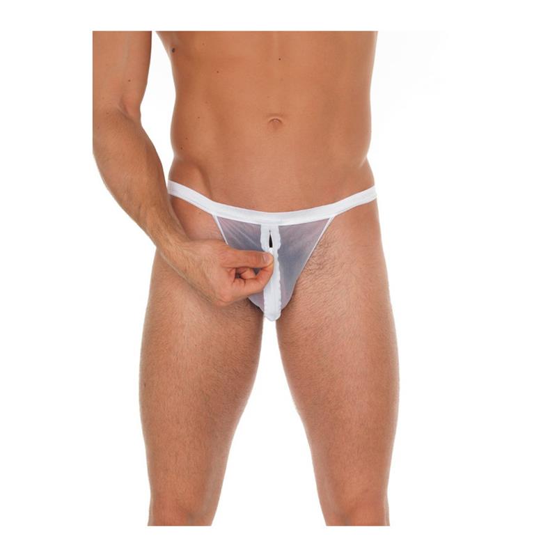 AMORABLE - STRING WITH ZIPPER WHITE ONE SIZE