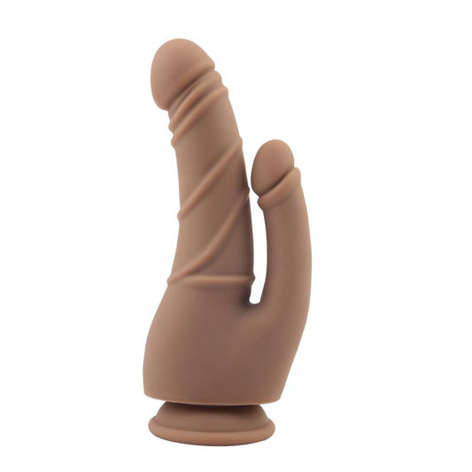 CHISA - STRIPPER LIQUID SILICONE DILDO 8.5 - 21.5CM BROWN