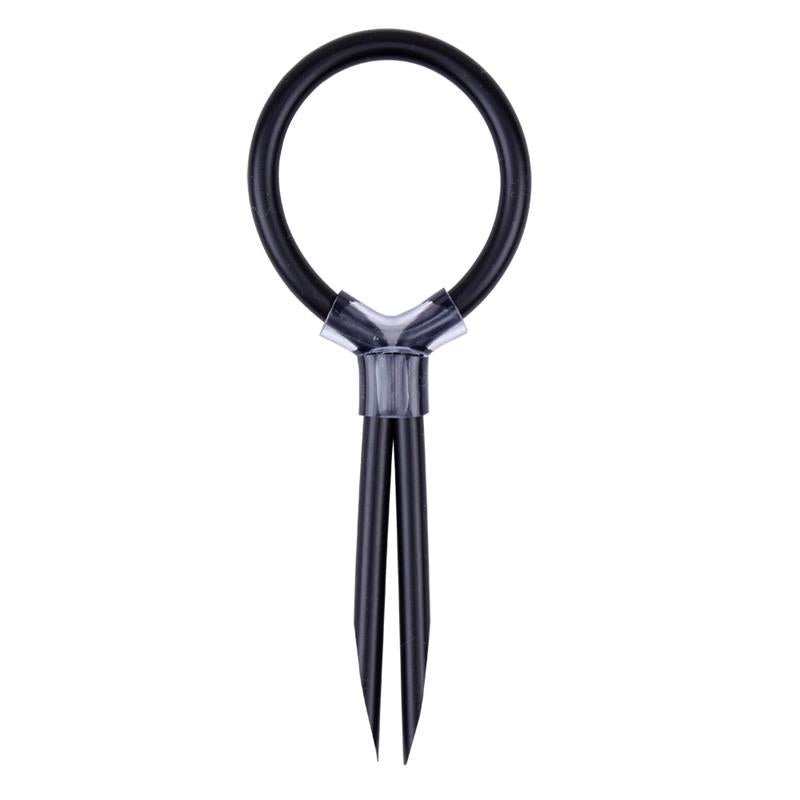 CHISA - STUD RING SILICONE BLACK