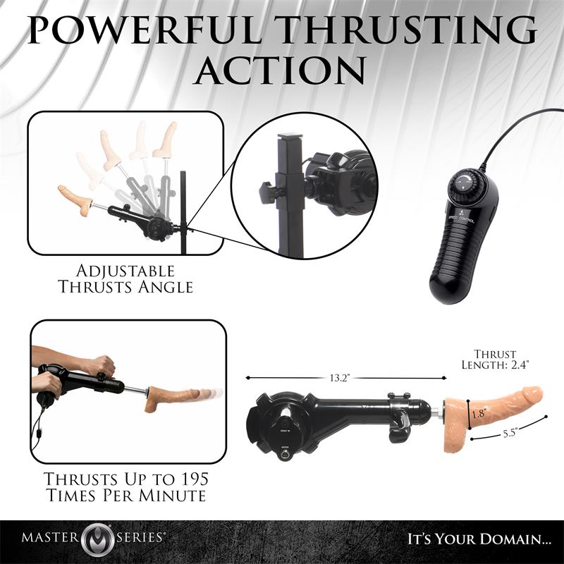 MASTER SERIES - SUBVERSION DELUXE STOCKADE WITH SEX MACHINE