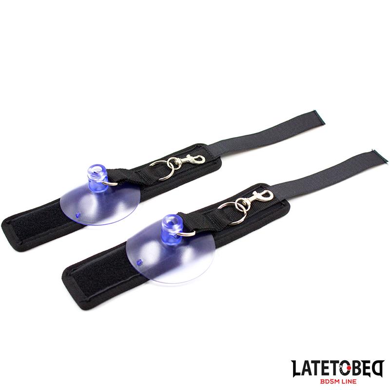 LATETOBED BDSM LINE - SUCTION CUP WRIST RESTRAINTS ADJUSTABLE