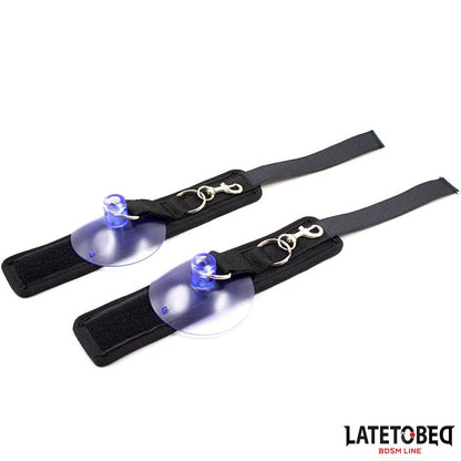 LATETOBED BDSM LINE - SUCTION CUP WRIST RESTRAINTS ADJUSTABLE