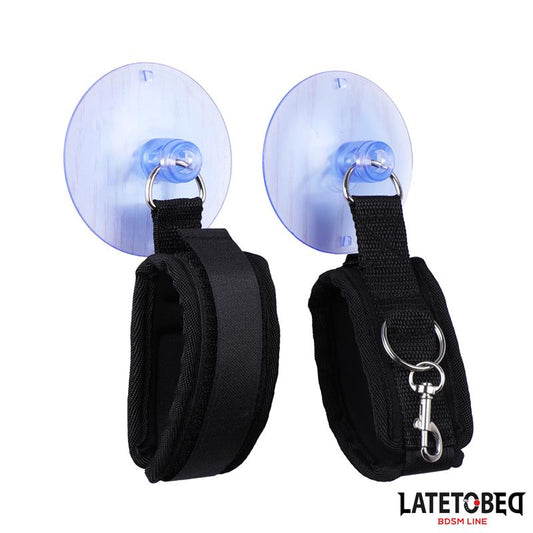 LATETOBED BDSM LINE - SUCTION CUP WRIST RESTRAINTS ADJUSTABLE