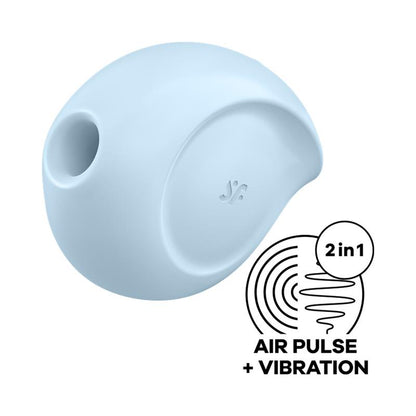 SATISFYER - SUGAR RUSH CLITORIS SUCKER AND VIBE BLUE