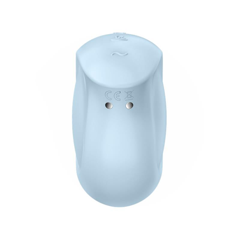 SATISFYER - SUGAR RUSH CLITORIS SUCKER AND VIBE BLUE