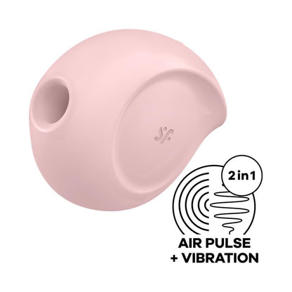 SATISFYER - SUGAR RUSH CLITORIS SUCKER AND VIBE PINK
