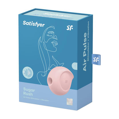SATISFYER - SUGAR RUSH CLITORIS SUCKER AND VIBE PINK