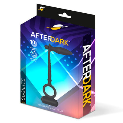AFTERDARK - SUGILITE VIBRATING ANAL PLUG WITH PENIS RING WITH VIBRATION