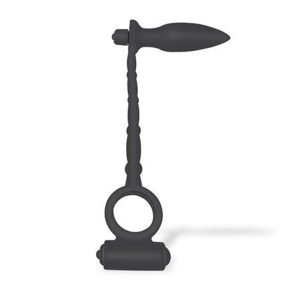 AFTERDARK - SUGILITE VIBRATING ANAL PLUG WITH PENIS RING WITH VIBRATION