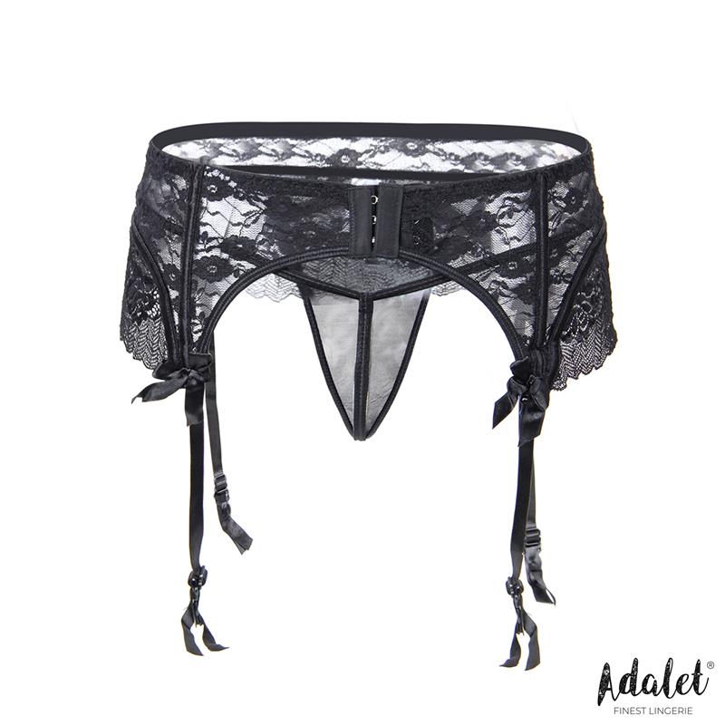 ADALET LINGERIE - SULLY LACE GARTER AND THONG SET