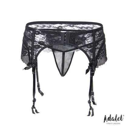 ADALET LINGERIE - SULLY LACE GARTER AND THONG SET
