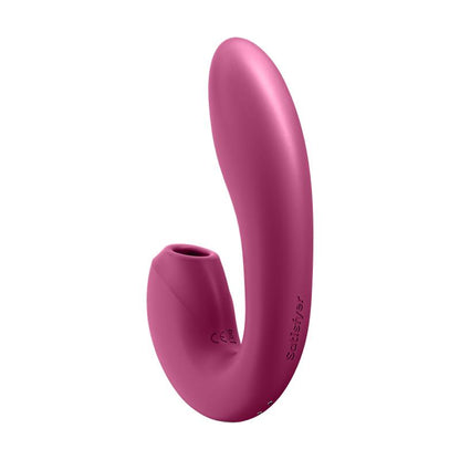 SATISFYER - SUNRAY BERRY CLITORIS SUCKER AND VIBE 2 IN 1 USB