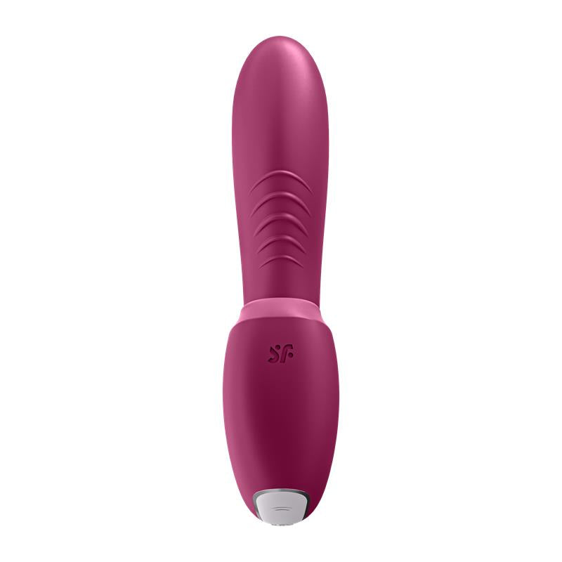 SATISFYER - SUNRAY BERRY CLITORIS SUCKER AND VIBE 2 IN 1 USB