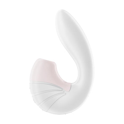 SATISFYER - SUPERNOVA CLITORIS SUCKER AND VIBE SUPER FLEXIBLE USB WHITE