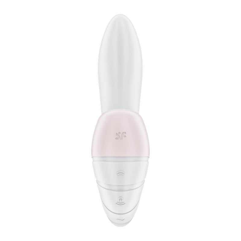 SATISFYER - SUPERNOVA CLITORIS SUCKER AND VIBE SUPER FLEXIBLE USB WHITE