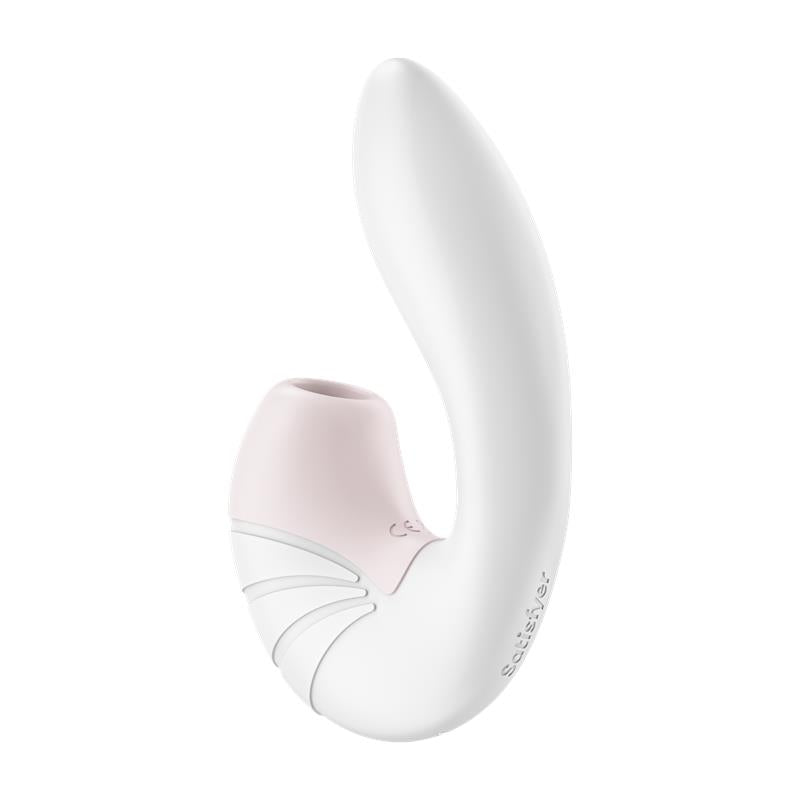 SATISFYER - SUPERNOVA CLITORIS SUCKER AND VIBE SUPER FLEXIBLE USB WHITE
