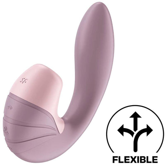 SATISFYER - SUPERNOVA OLD ROSE CLITORIS SUCKER AND VIBE SUPER FLEXIBLE USB