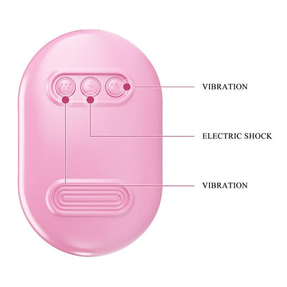 PRETTYLOVE - SURPRISE BOX VIBRATING EGG AND ELECTRIC SHOCK NIPPLE CLAMPS PINK