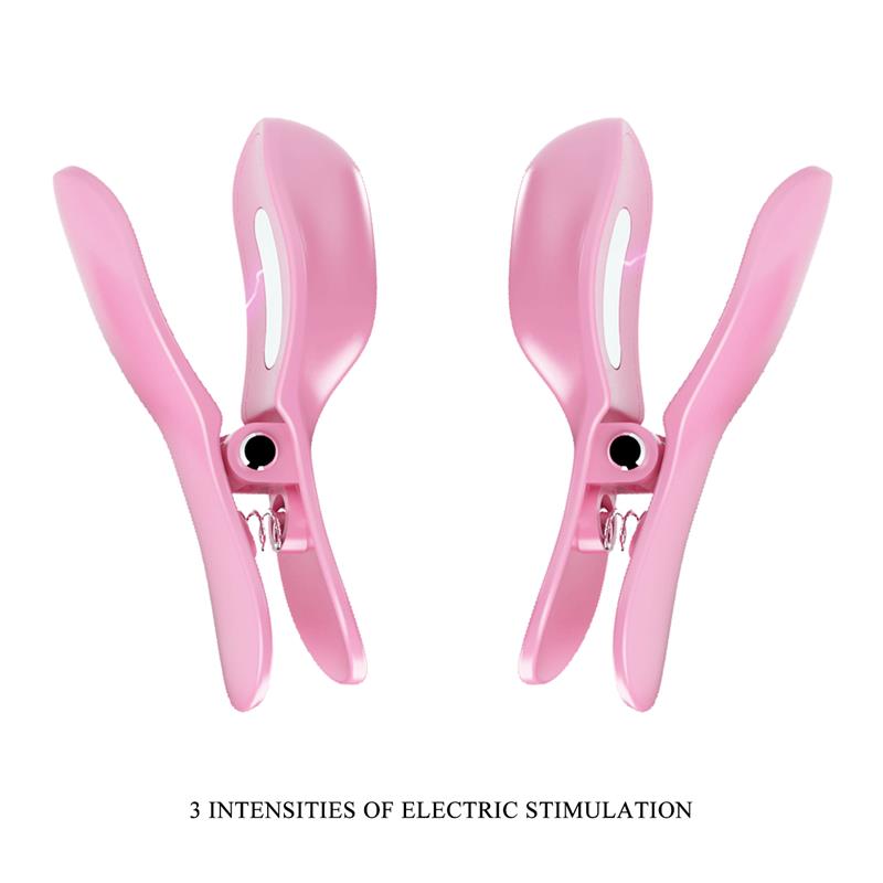 PRETTYLOVE - SURPRISE BOX VIBRATING EGG AND ELECTRIC SHOCK NIPPLE CLAMPS PINK